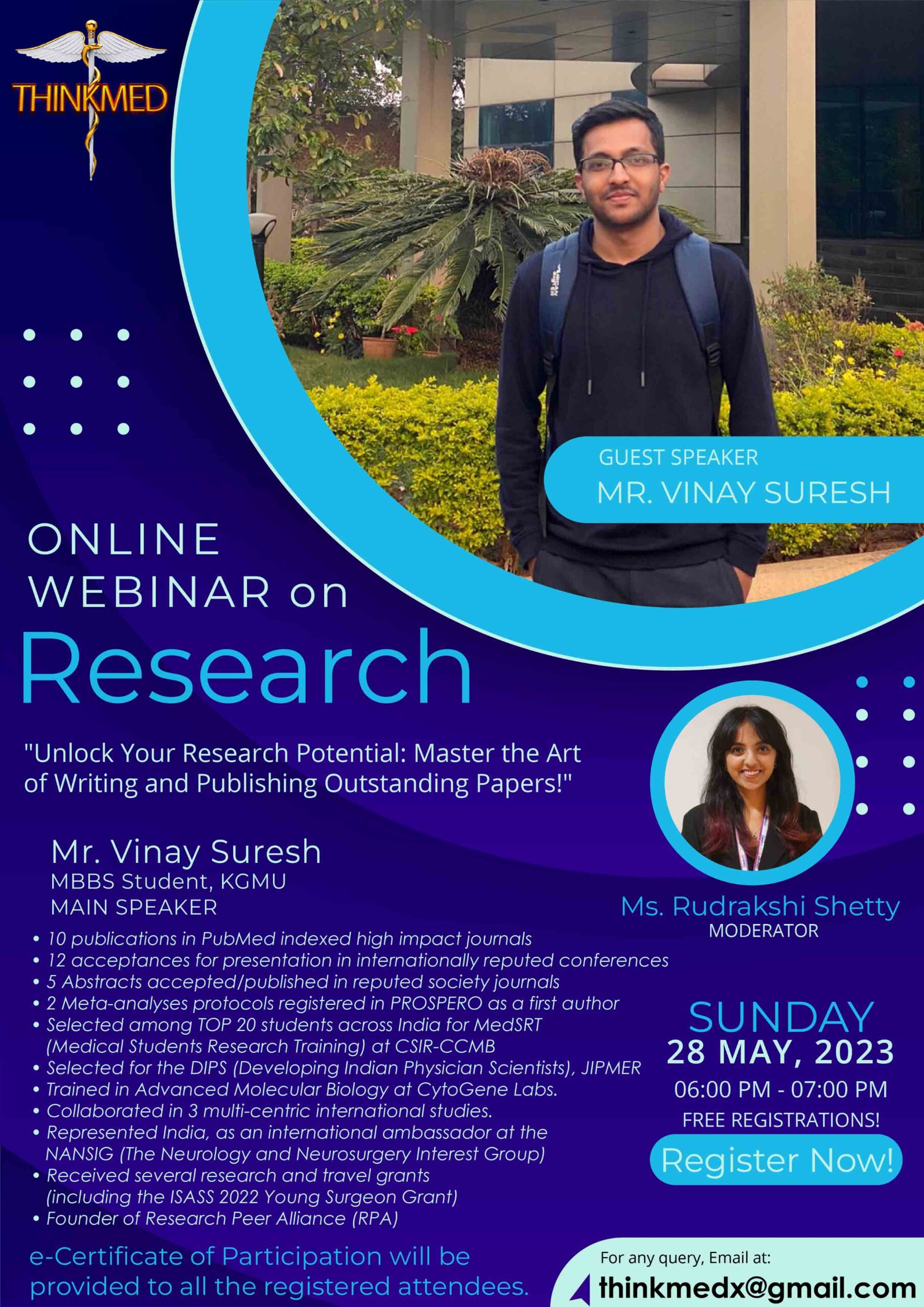 ThinkMDx research webinar poster