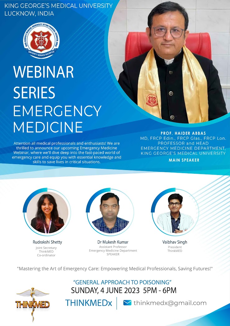 ThinkMDx emergency medicine webinar poster
